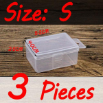 Plastikust kalastustarvete kast k&auml;rbsekonksuga lantide s&ouml;&ouml;tmiseks tarvikud Odav hind V&auml;ikesed varustuskastid Suurus SML S