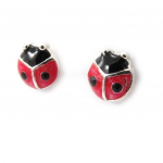 Les Tr&eacute;sors De Lily [J7151] - Boucles Cr&eacute;ateur 'Coccinelles' rouge punane