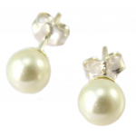 Les Tr&eacute;sors De Lily [P2373] &ndash; Elevandiluust Perla h&otilde;bek&otilde;rvar&otilde;ngad &ndash; 6 mm valge