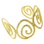 Les Tr&eacute;sors De Lily [Q5604] - Bracelet artisanal 'Cl&eacute;opatra' dor&eacute;  - 70 mm 35 mm kuld