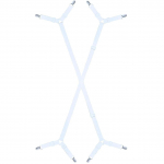 2tk pikendatav lina voodi Reguleeritavad rihmad Rihmad Rihmad Haaratsid Madrats Tekk Elastne 2Pcs/Set valge