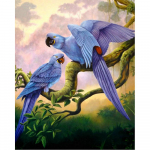 Teemantmaaling Metspapagoi maastik T&auml;isringi puur Tikand Ristpiste 20X30CM