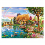 DIY teemantmaal T&auml;is&uuml;mmargune Rhinestone Pond Loomatikandid Ristpistes 20X30CM