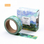 Van Goah maali Washi Tape Starry Night Irises Aprikoosi Kleeplindid Dekoratiivkleebised A6186