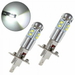 1 paar autot&ouml;&ouml;stuse LED-udutulesid Eesmised udutuled H1 CREE suure v&otilde;imsusega LED-tuled valge tuli