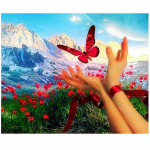 30x40cm DIY t&auml;isringi teemantmaaling &uuml;mmargune teemanttikandid teemantpildi seina j&otilde;ulukaunistusega maal 30*40cm must