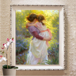 5D DIY Teemantmaali Ristpistekomplektid T&auml;isteemanttikandite mosaiik Pilt kividest kaunistus kingitus Full Round 20X30CM