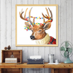 Teemantmaali portree t&auml;ispuur Teemanttikandid Rhinestone komplekti kodukaunistamise pilt Full Round 30x30CM