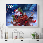 Teemantv&auml;rvimine Loomad K&auml;sitsi valmistatud kingitus Ristpistes Teemanttikandid Kodukaunistusega seinakleebised Full Round 20X30CM