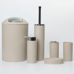 6 tk Vannitoatarvikute komplekt, trummel, hambaharjahoidja, vedelikujaotur, seebialus, pr&uuml;gikast, tualetthari