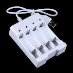USB v&auml;ljund akulaadija 4 pesa adapter Aa / Aaa aku kiirlaadimiseks