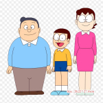 Nobita Perekond Nobita Nobi Nobisuke Nobi triikraud peal plaastrid meisterdamiseks soojus&uuml;lekande riided T-s&auml;rk Termokleebised Anime tr&uuml;kkimine