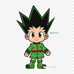Hunter X Hunter Chibi Gon Gon Freecss Killua Zoldyck Paik Sooja&uuml;lekannekleebis Riietel Triikimiskleebis Liimiga Riided Kuumustundlikud Paigad Topid