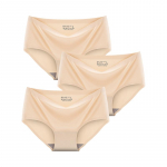 3 tk/partii &otilde;mblusteta alusp&uuml;ksid naistele keskmise v&ouml;&ouml;koha aluspesu Solid Invisible Briefs naistepesu M