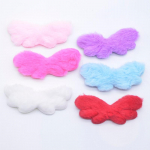 12 tk 80*35mm polsterdatud pl&uuml;&uuml;s karvane inglitiib Scrapbooking isetegemine plaastrite &otilde;mblemine kodukaunistamise tarvikud dekoratiivtarvikud roosa