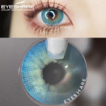 EYESHARE 2tk V&auml;rvilised kontaktl&auml;&auml;tsed silmadele Aurora Blue Rohelised V&auml;rvilised l&auml;&auml;tsed Aastased kosmeetilised kontaktl&auml;&auml;tsed silmadele Ilumeik