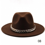 S&uuml;gis- ja talvine Briti stiilis villane dž&auml;ssim&uuml;ts meeste ja naiste suure &auml;&auml;rega m&uuml;ts Moodne suure &auml;&auml;rega viltk&uuml;bar 08