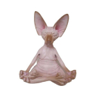 Kapriisne Buddha Sfinks Kassi kujuke Meditatsioon Jooga &Otilde;nneliku Kassi Sisustus Kunstskulptuurid &Otilde;ues Aiakujud Kujukesed B