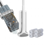 Mikrokiust mopi p&otilde;randapuhastuss&uuml;steem pestavad padjad Korduvkasutatavad tolmumopid 4 tk pehmete t&auml;itepadjadega 32cm