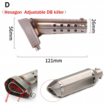35mm 42mm 45mm 48mm 51mm 60mm mootorratta v&auml;ljalaske summuti katal&uuml;saator DB Killer summuti m&uuml;rasummuti Akrapovic jaoks SC jaoks