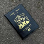 Hunter X jahipassi kaane Anime reisipassi hoidja must