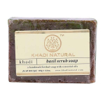 Looduslik k&auml;sitsi valmistatud koorimisseep basiilikuga (125 g), K&auml;sitsi valmistatud basiilikukoorimisseep, Khadi Natural 6.875