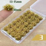 1x kleepuvad staatilised rohukimpud mudel miniatuurne maastik 2