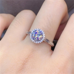 Bella Box &uuml;mmargune valge kujuga temperament vintage s&otilde;rmused naistele tsirkoonist kihluspeo peen ehe kingitus Adjustable Opening valge