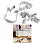 Les Tr&eacute;sors De Lily [A2291] &ndash; roostevabast terasest k&uuml;psisevormid 'Licorne My Unicorn' &ndash; 12x6 cm (3 t&uuml;kki) h&otilde;be
