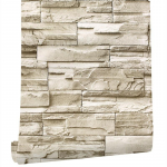 Retro 3D simulatsiooniga khaki tellismustriga koorimis- ja pulgatapeet isekleepuv kontaktpaberist eemaldatav veekindel m&ouml;&ouml;blitapeet 0.45*6M