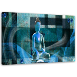 L&otilde;uendiprint Geomeetriline Buddha Zen 60x40 sinine