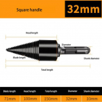 K&uuml;ttepuidu masinpuur 32/42 mm puidukoonuse stantsikeeraja kandiline vars/&uuml;marvars/kuusvarrega puuriotsak poolitatud puur Puidut&ouml;&ouml;tlemist&ouml;&ouml;riist Square Shank
