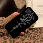 Viking Logo telefoni&uuml;mbris iPhone'ile 8 7 6 6s Plus X Se 2020 Xr Xs 14 11 12 13 Mini Pro Max mobiili&uuml;mbris For iphone 12 pro