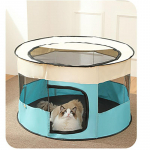 Oxfordi riidest k&auml;epide ja kokkupandav kassikorv Kassimaja Kassimaja Kassi Nesk voodi koer Kassipoeg Kassi voodid ja matid koerte voodi 70X43cm sinine