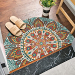 Poolringikujuline v&auml;lisukse matt Nordic Bohemia vannitoavaip Ameerika stiilis libisemisvastane pehme magamistoa matid K&ouml;&ouml;gi p&otilde;randamatid 50X75CM S