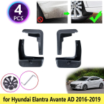 for Hyundai Elantra AD Avante 2016 2017 2018 Mudguards Mudflaps Fender Mud Guards Splash Mud Flaps Cladding Car black