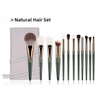 CHICHODO Oliva Green meigipintslite komplekt luksuslik pehme s&uuml;nteetiline juuksekosmeetikaharja komplekt Nautral Hair