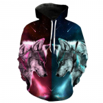 Kevad-s&uuml;gis 3D Hundi Pusad Meeste Kapuutsiga Loomade Hunt Tr&uuml;kitud Hoodie Dressip&uuml;ksid Spordidressid Meeste/naiste joped Naljakas kapuuts M