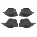 Mitsubishi Outlander 2014 2015 2016 2017 2018 4TK auto sisemuse mikrokiust nahast ukse k&auml;epideme paneeli k&auml;etoe kate jaoks must