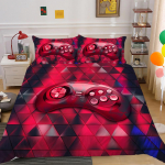 3D-m&auml;ngija voodipesu t&auml;issuuruses m&auml;ngumasina mustriga voodikattekomplekt sobib poiste ja meeste m&auml;ngus&otilde;prade toa kodu kaunistamiseks Baby 100x135cm