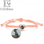 EthShine'i isikup&auml;rastatud 925 h&otilde;bedase ringiga fotok&auml;ev&otilde;ru projektsioon k&auml;ev&otilde;rud kohandatud fotok&auml;ev&otilde;ru paarile m&auml;lestuskingitus naistele S925 Pink A