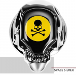 Car one-button start protective cover decorative ignition switch button decorative supplies stickers modified A  matte black