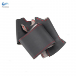 Punutis roolil Renault Megane 2 2003-2008 Kangoo 2008 Scenic 2 2003-2009 roolil K&auml;sitsi &otilde;mmeldud nahk red line