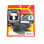 Jackall Soft Lure Rhythm Grub 3 tolli Green Pumpkin Goby (2198)