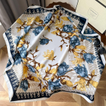 Kvaliteetsed luksuslikud siidist sallid peapael Sallid kaelasall naistele kett siidist sall naiste dekoratiivne sall 90*90cm