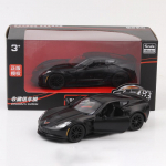 1:36 skaala Chevrolet Corvette C7 sulamist Diecast Super Sport automudeli m&auml;nguasjad, simuleeritud metallist s&otilde;iduki kere koos tagasit&otilde;mmatavate laste m&auml;nguasjadega 1/36-12.2x5x3.3cm must