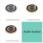 Volvo XC60 xc90 XC40 S90 V90 interj&ouml;&ouml;ri muutmiskeskuse juht&otilde;hu v&auml;ljalaskeava jaoks teemant dekoratiivne raam Audio button roosa kuldne v&auml;rv