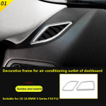 Suitable for BMW 10-16 5 Series F10 F11 interior modification of central control air conditioning outlet decorative bright A