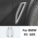 Car styling rear fog lamp decorative frame stainless steel exterior modified for BMW X5 G05 decorative bright A