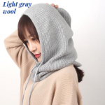 Sparsil Unisex kootud ka&scaron;miirist kapuutsiga kaelarihma m&uuml;tsipea pingutusn&ouml;&ouml;r paks nokam&uuml;ts meeste ja;Naiste &uuml;hev&auml;rviline reguleeritav elastne m&uuml;ts Adjustable